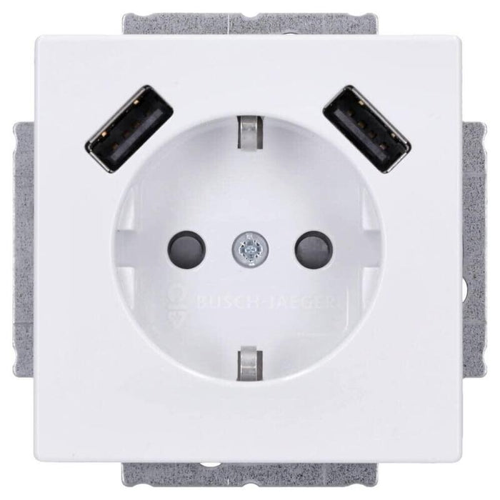 Schuko Usb Toma De Corriente 20 Eucb2usb-84 Solo Busch-Usb Estación De Carga Studiowei