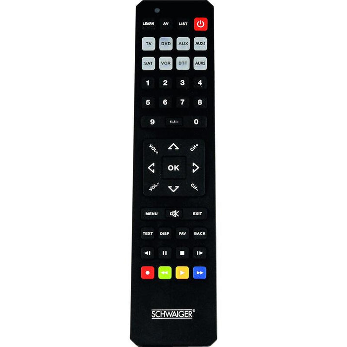 Schwaiger Fernbedienung 8 In 1 Vorprogrammiert Negro