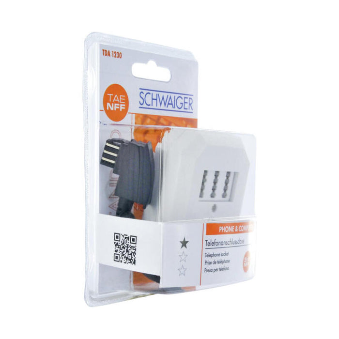 Schwaiger Telefon Anschlussverteiler Tae 3x6 Nff Blanco