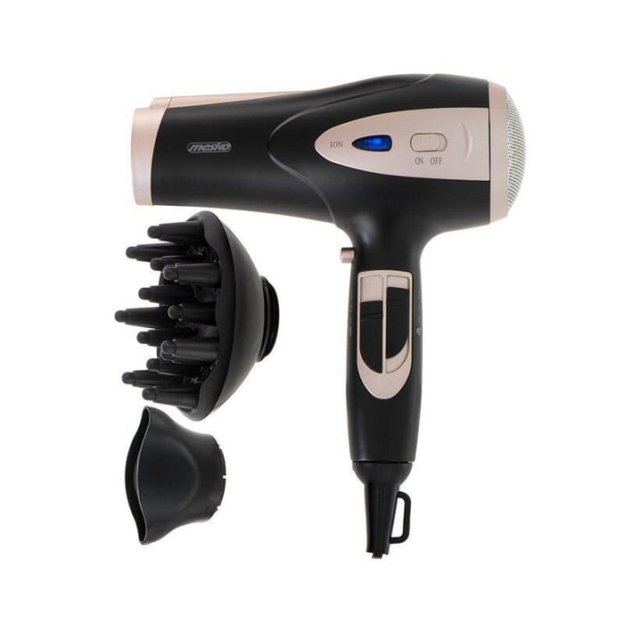 Secador De Pelo Adler Mesko Ms 2287 2400 W Negro, Champán