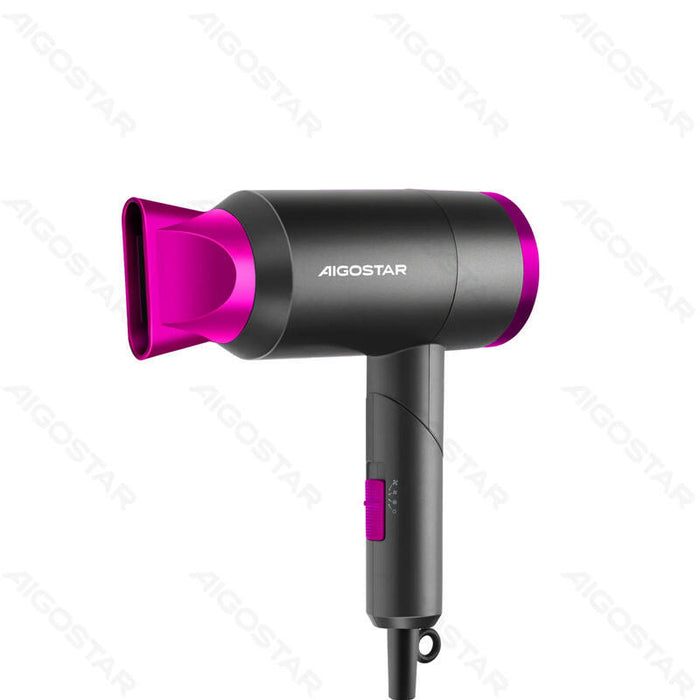 Secador De Pelo Plegable De Viaje 1800w Negro Aigostar