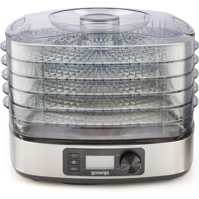 Secadora De Alimentos Gorenje Fdk500de, 380w, 5 Placas De Secado, Acero Inoxidable