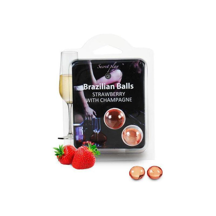 Secretplay - Set 2 Brazilian Balls Fresas Con Cava