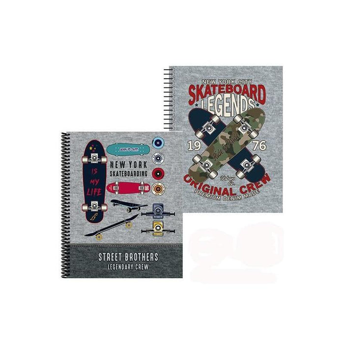 Senfort Carpeta Con 30 Fundas Espiral Skateboard Surtido