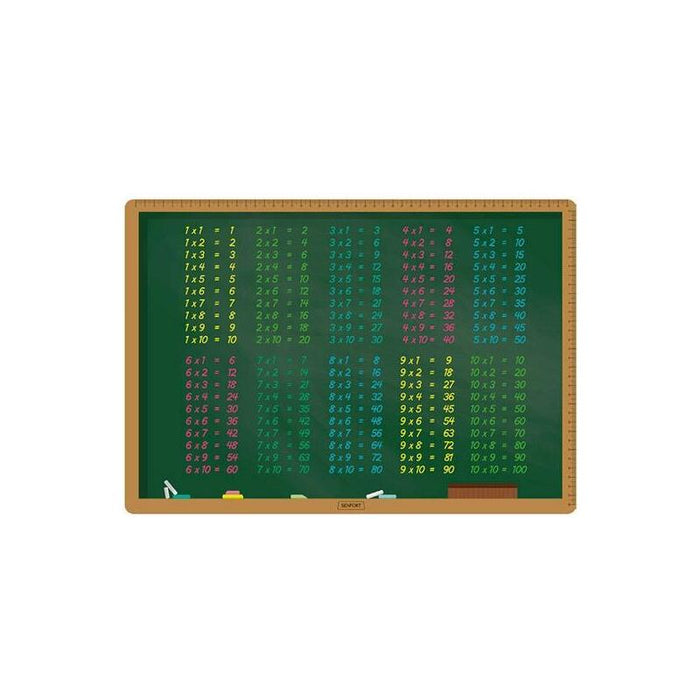 Senfort Vade Sobremesa 35x50cm Tabla De Multiplicar