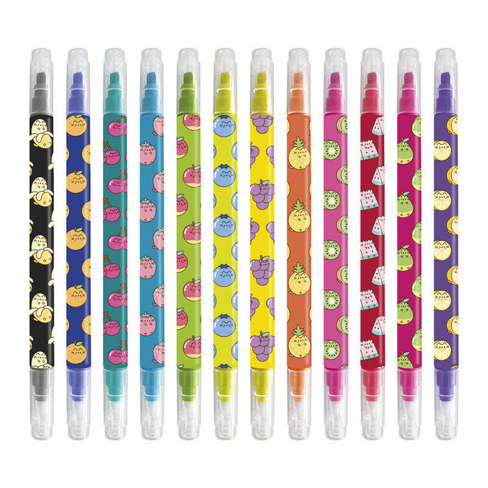 Set 12 Rotuladores Borrables Fruits Pusheen