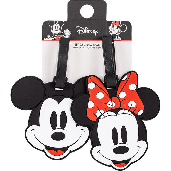 Set 2 Etiquetas De Equipaje Mickey & Minnie Disney