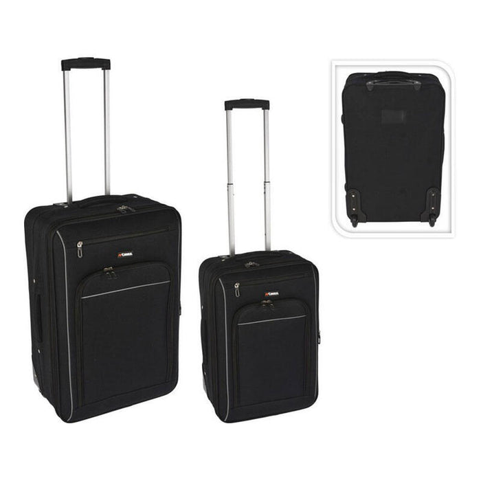 Set 2 Maletas De Viaje Negras