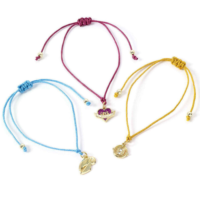 Set 3 Pulseras Amistad Snitch Dorada Harry Potter