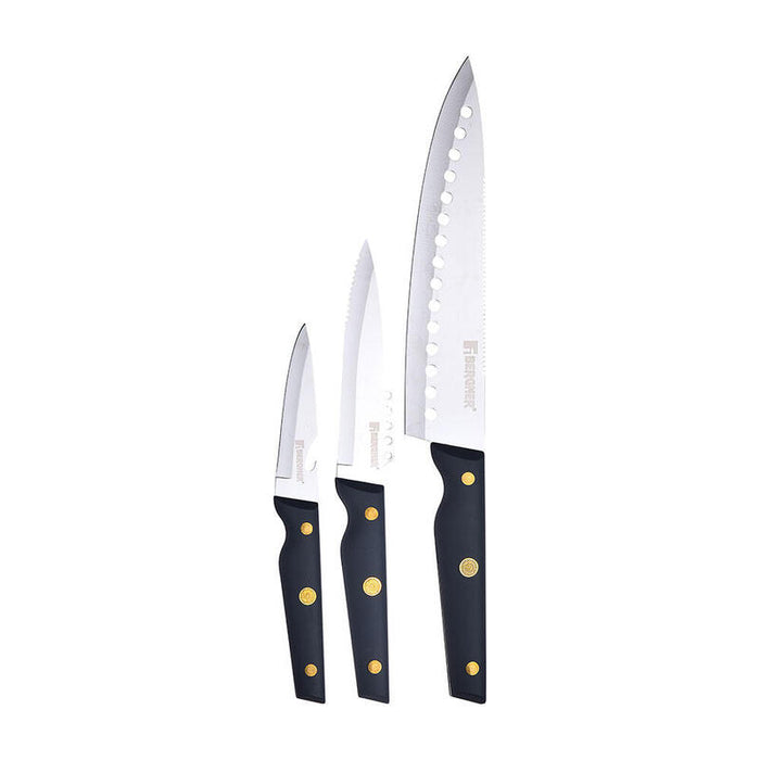Set 3 Unid. Cuchillos Acero Inox. Pro Reeco Bg41026dbl Bergner
