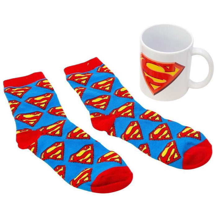 Set Calcetines + Taza 325 Ml Superman Icon