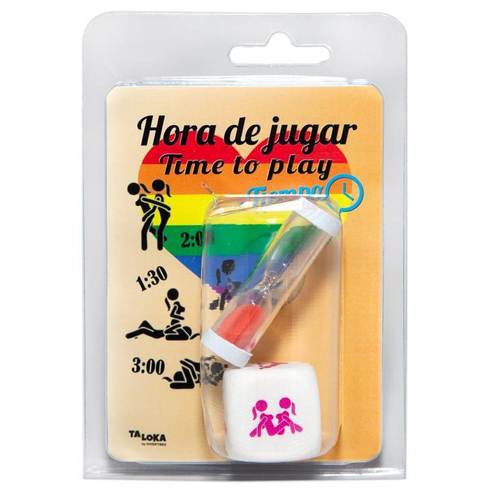 Set Dado De Posturas Y Reloj De Arena