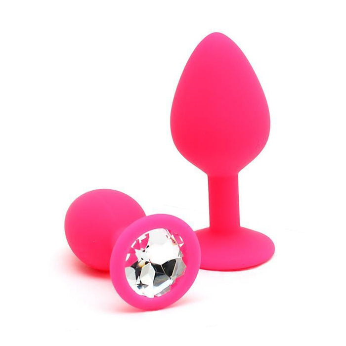 Set De 2 Plugs Con Joya Berlin Rosa