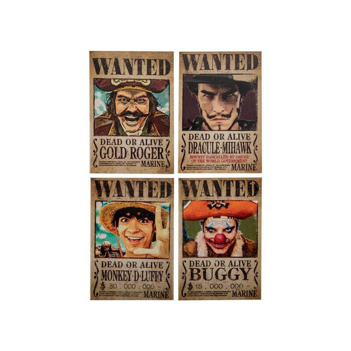 Set De 4 Imanes Wanted