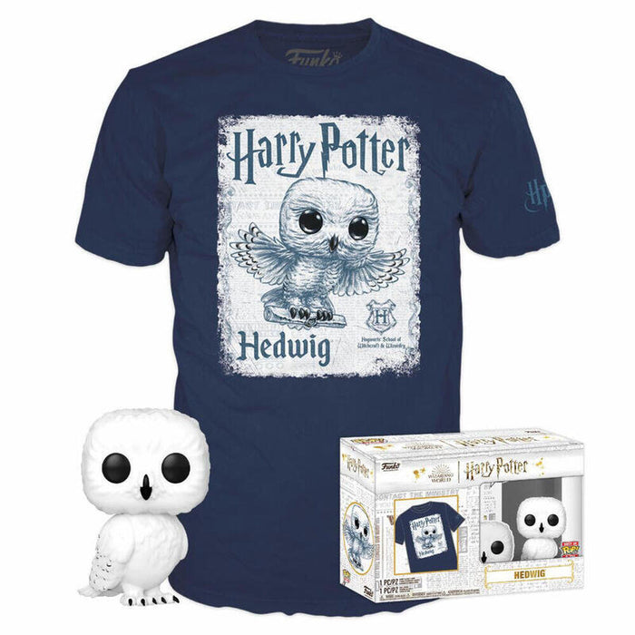 Set Figura Pop & Tee Harry Potter Hedwig Talla M