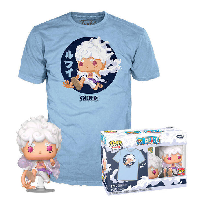 Set Figura Pop Tee One Piece Luffy Fifth Gear Talla S