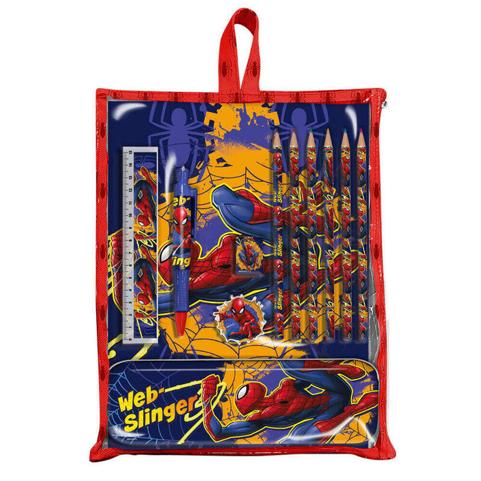 Set Papeleria En Bolsa Spiderman Marvel