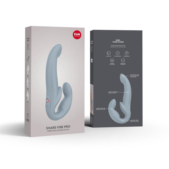 Vibrador Doble Fun Factory Share Vibe Pro  Gris