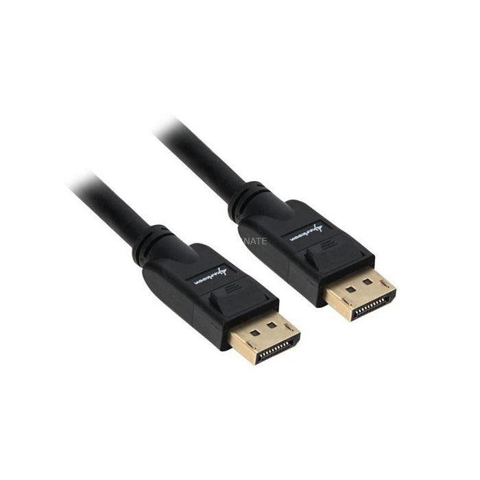 Sharkoon Cable Displayport 1.3 (Macho > Macho) 4k Negro, 3 Metros