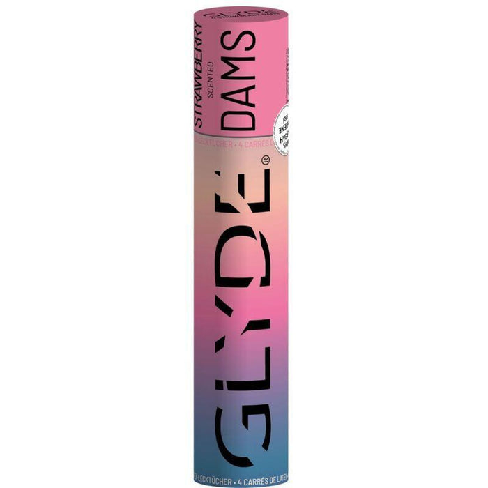 Sheer Glyde - Dams Laminas Latex Sexo Oral Fresa