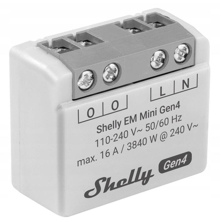 Shelly Em Mini Gen4, Dispositivo De Medición Gris Shelly_em_mini_gen4