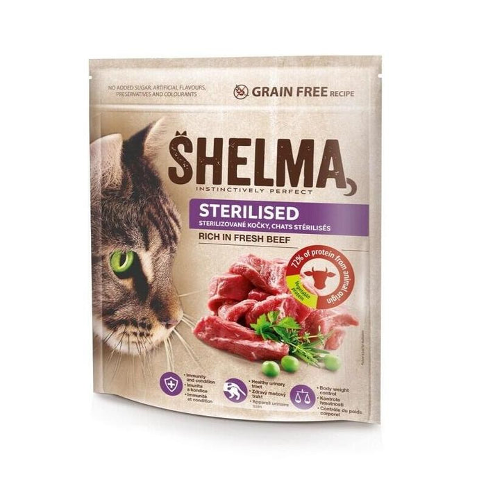 Shelma Sterilised Beef - Comida Seca Para Gatos - 1,4kg