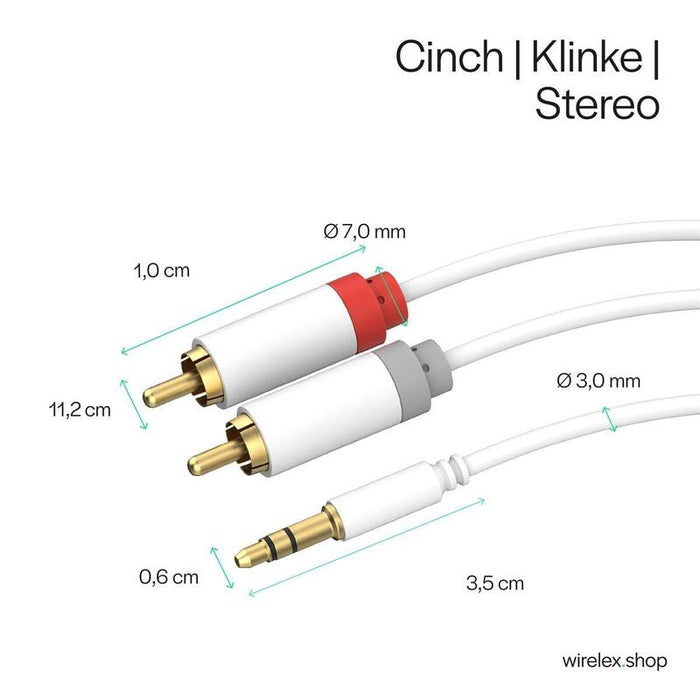 Shiverpeaks Audio Klinkencable 3,5mm A 2xcinchmecker 1,5m