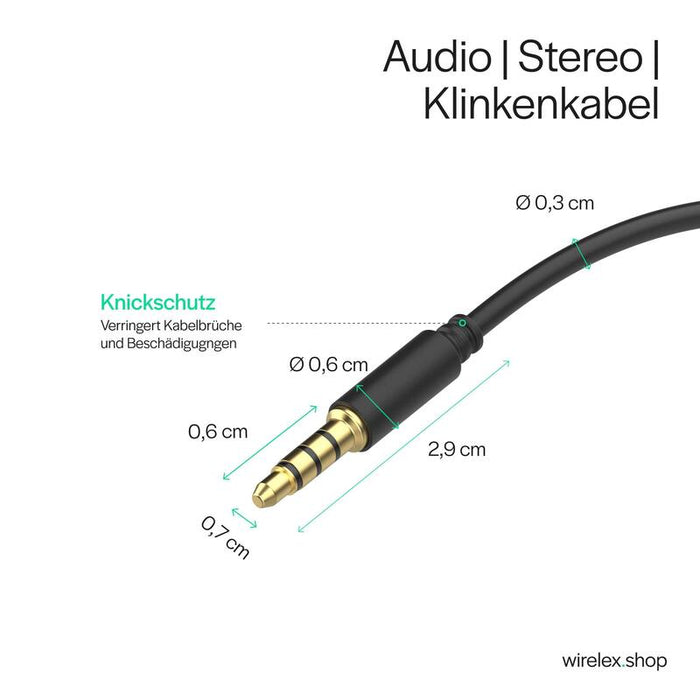 Shiverpeaks Audio Klinkencable 3,5mm Mini Klinke 4pol. 1,5m