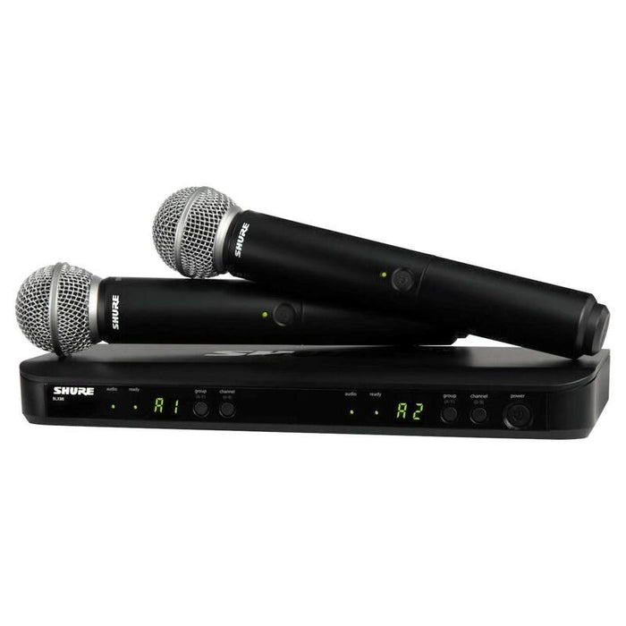 Shure Blx288e/Sm58-H8e - Sistema Inalámbrico Con Receptor Y Dos Micrófonos Sm58.