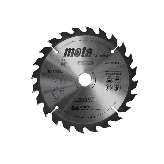 Sierra Circ Widia Ø180mm 24 Dientes Clp18 Sc724p Mota
