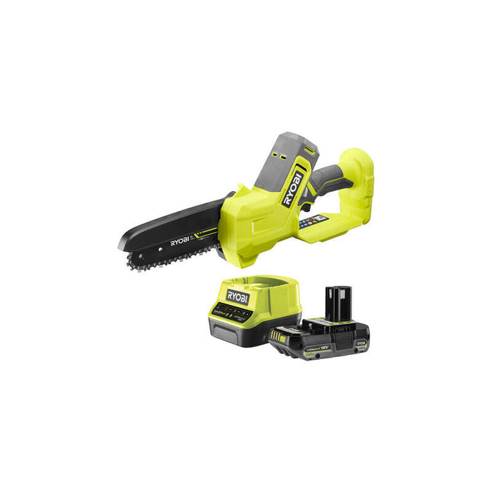 Sierra De Podar Inalámbrica Ryobi One+ Ry18ps15a-120, 18 Voltios Verde/Negro, Batería Li-Ion 2,0 Ah 5133006554