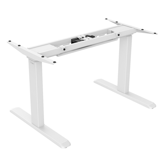 Signa Estructura Ajustable Para Escritorio Doble Motor Y 3 Segmentos Blanca