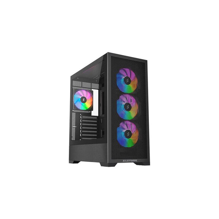 Silentware Core 100 Argb, Caja Torre Negra, Vidrio Templado Core100black