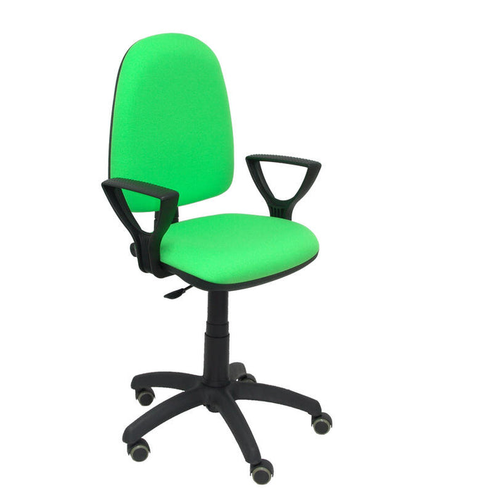 Silla Ayna Bali Verde Pistacho Brazos Fijos Rueda