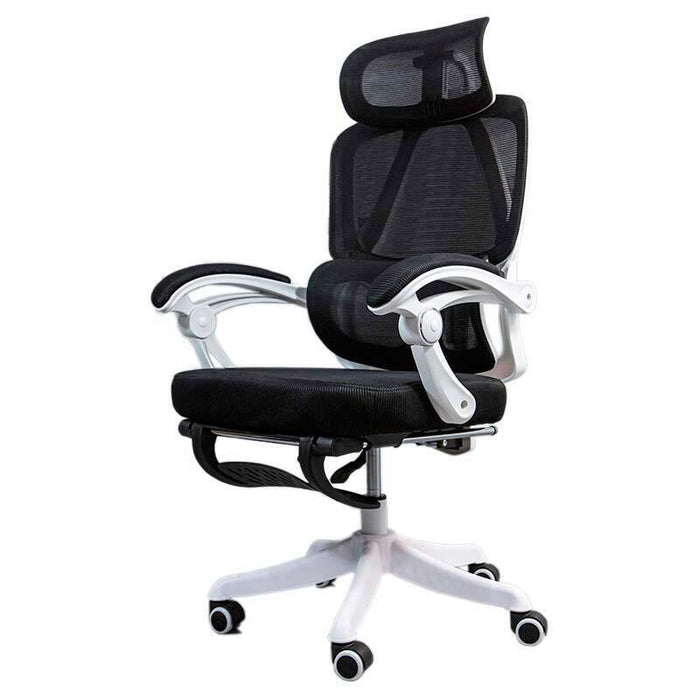 Silla De Oficina Powerbasics Confort T20 Negro Con Ruedas Y Reposapiés