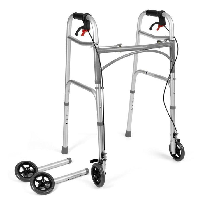 Silla De Ruedas De Cuatro Ruedas Con Frenos Timago Jmc-C 3223 Plata