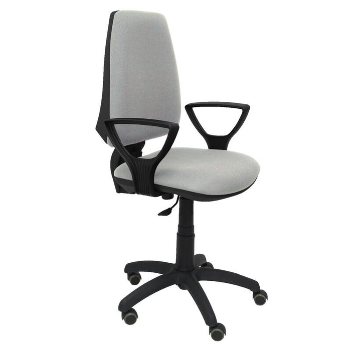 Silla Elche Cp Bali Gris Claro Brazos Fijos Rueda