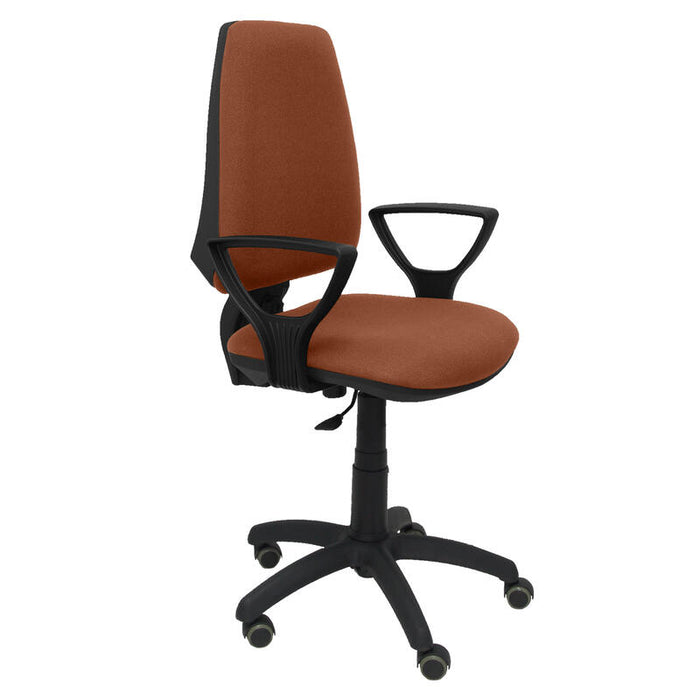 Silla Elche Cp Bali Marrón Brazos Fijos Ruedas De