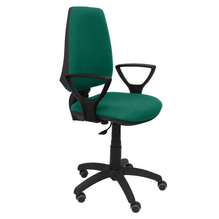 Silla Elche Cp Bali Verde Brazos Fijos Ruedas De