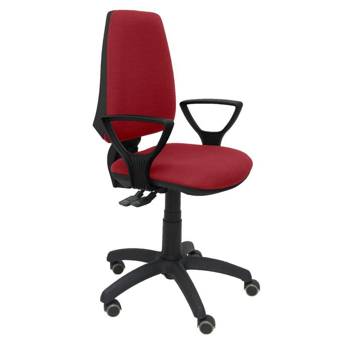 Silla Elche S Bali Granate Brazos Fijos Ruedas De