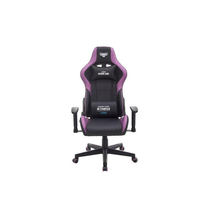 Silla Gaming Cromad Serie Demon Lord  Estructura Robusta - Piel Sintetica De Alta Calidad - Altura Regulable Con