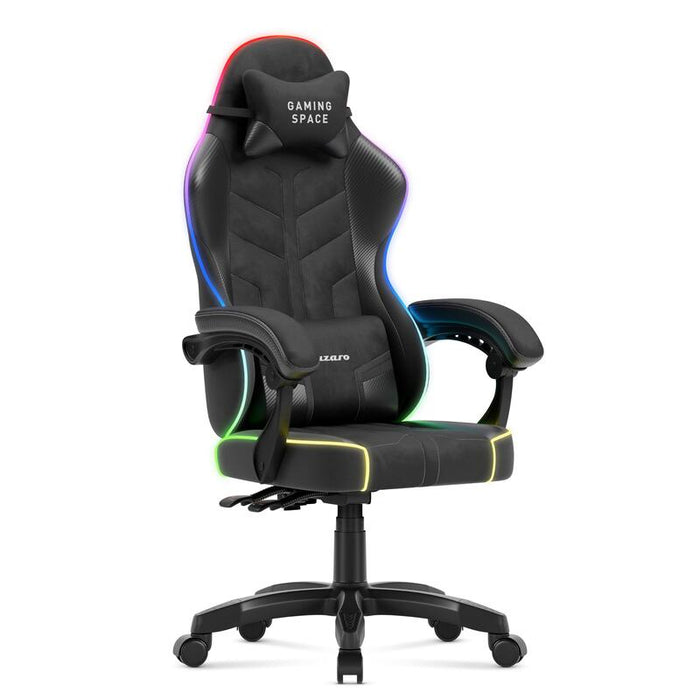 Silla Gaming Huzaro  Force 2,7, Capacidad De Carga De 140 Kg De Altura Ajustable Negro Rgb