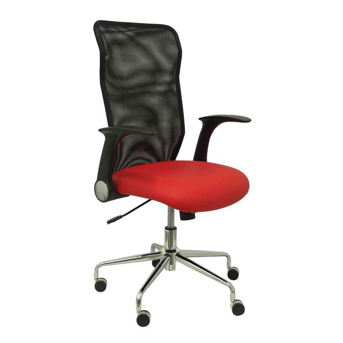 Silla Minaya Similpiel Rojo