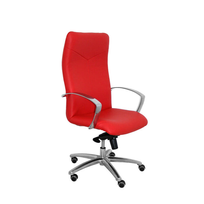 Sillón Caudete Piel Rojo Ferrari