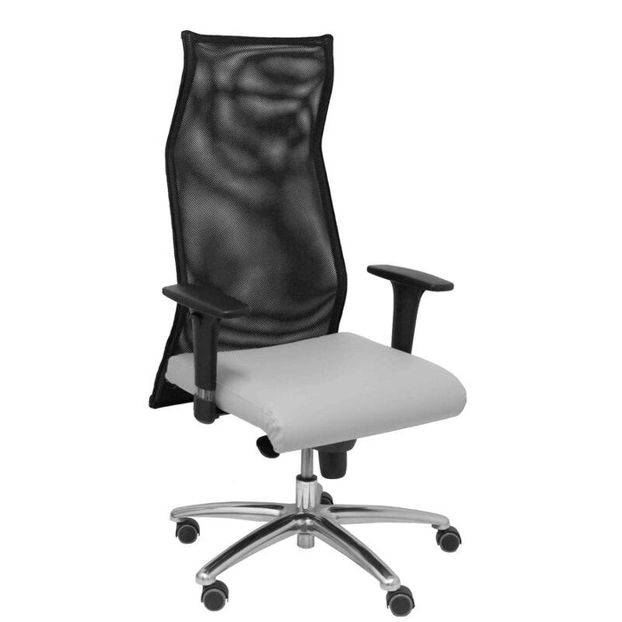 Sillon Sahuco Similpiel Gris Claro