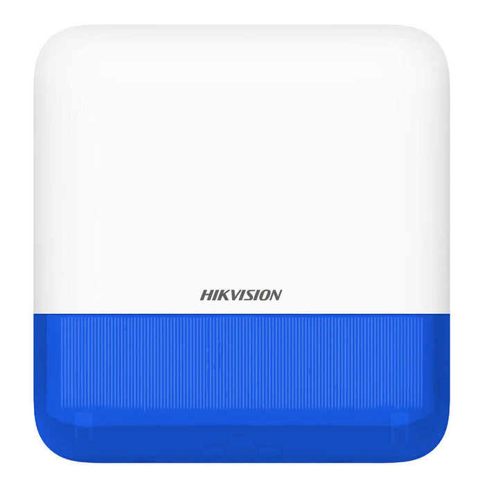 Sirena Inalámbrica De Exterior Compatible 868 Mhz Hikvision Axpro Indicador Azul