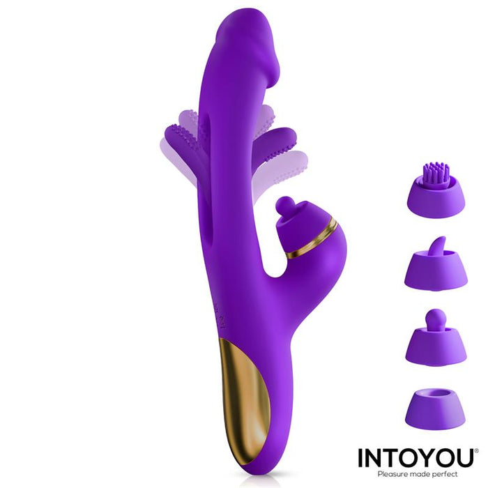 Vibrador Siter 2.0 Con Lengua Flapping, Golpeteo Y Cabezales Intercambiables