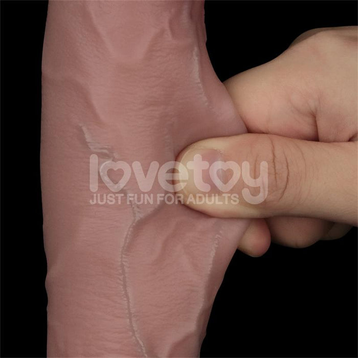 Sliding Pro Ii Dildo Piel Deslizante-Retractil Dual-Layer 10