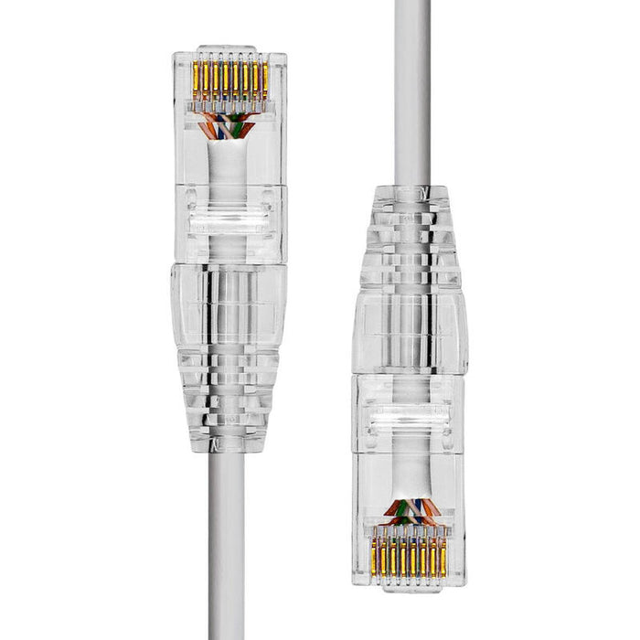 Slim Cat6a Utp Ethernet Cable  Grey 12.5m