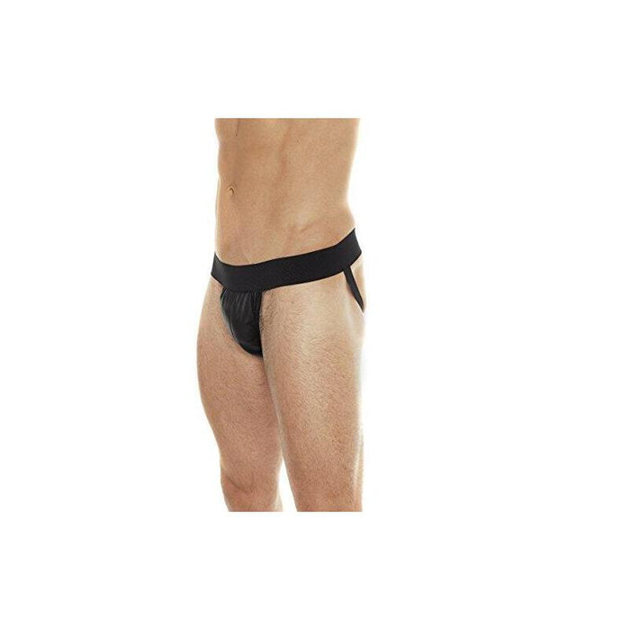 Slip De Cuero Color Negro Talla (Interno):L